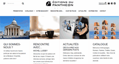 Desktop Screenshot of editions-pantheon.fr