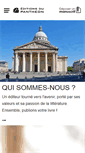 Mobile Screenshot of editions-pantheon.fr