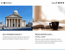 Tablet Screenshot of editions-pantheon.fr
